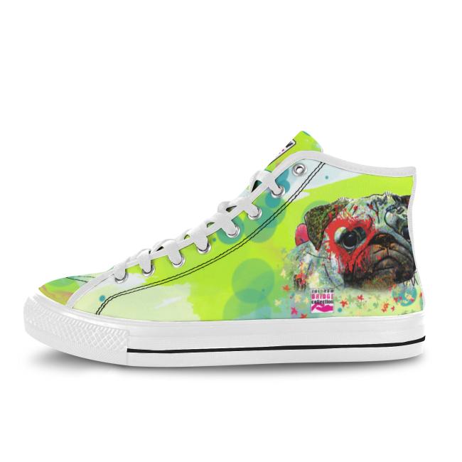 Sneaker mit Hundemotiv Rex2 - Turnschuh, Sportschuh, bunt, Unisex, Grösse 36-46, Mischling, Mix, Mops